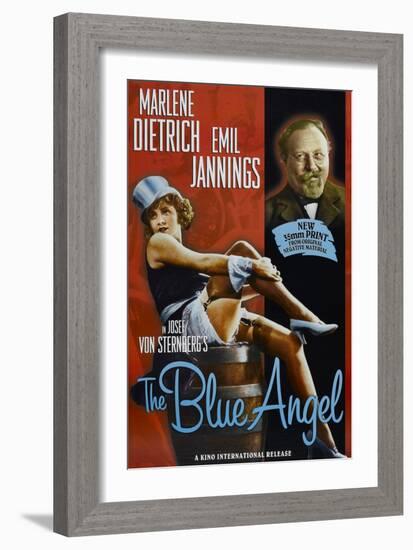 The Blue Angel, Marlene Dietrich, Emil Jannings, 1930-null-Framed Premium Giclee Print
