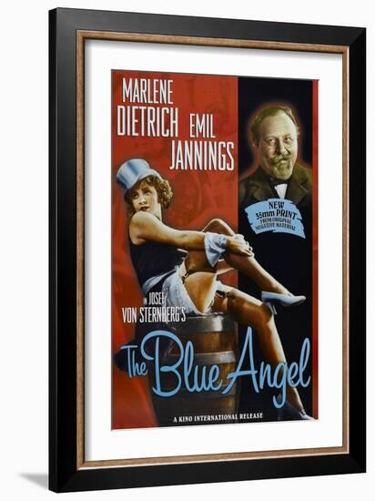 The Blue Angel, Marlene Dietrich, Emil Jannings, 1930-null-Framed Premium Giclee Print