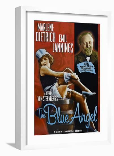 The Blue Angel, Marlene Dietrich, Emil Jannings, 1930-null-Framed Premium Giclee Print