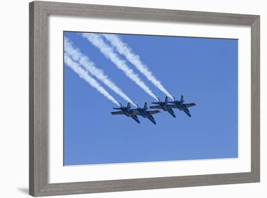 The Blue Angels, Airshow, SEAFAIR, F/A-18 Hornet Aircraft, Seattle, Washington, USA-Jamie & Judy Wild-Framed Photographic Print