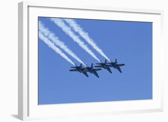 The Blue Angels, Airshow, SEAFAIR, F/A-18 Hornet Aircraft, Seattle, Washington, USA-Jamie & Judy Wild-Framed Photographic Print