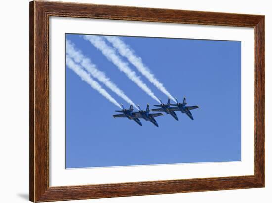 The Blue Angels, Airshow, SEAFAIR, F/A-18 Hornet Aircraft, Seattle, Washington, USA-Jamie & Judy Wild-Framed Photographic Print