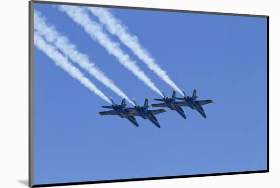 The Blue Angels, Airshow, SEAFAIR, F/A-18 Hornet Aircraft, Seattle, Washington, USA-Jamie & Judy Wild-Mounted Photographic Print