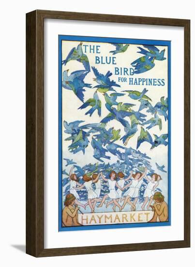 'The Blue Bird for Happiness-Frederick Cayley Robinson-Framed Giclee Print