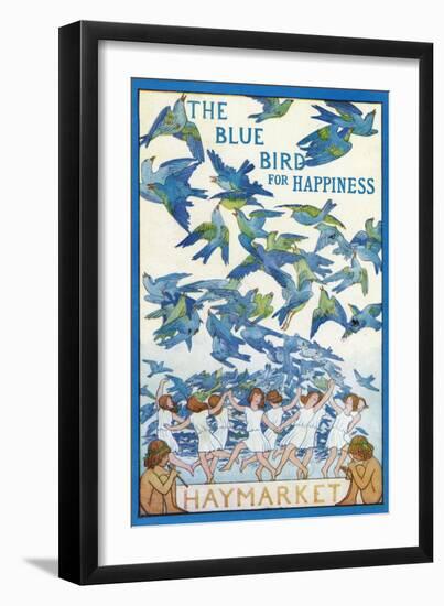 'The Blue Bird for Happiness-Frederick Cayley Robinson-Framed Giclee Print