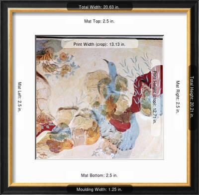 The Blue Bird Fresco From Knossos 17th 14th Century Giclee Print Unknown Art Com