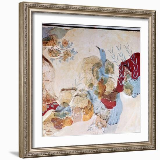 The 'Blue Bird' fresco from Knossos, 17th-14th century BC-Unknown-Framed Giclee Print