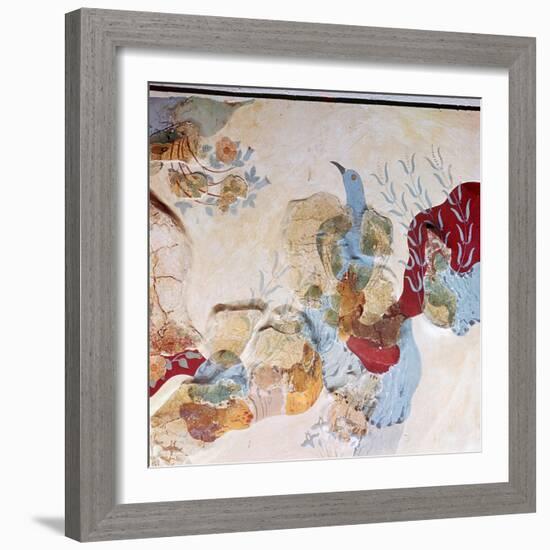 The 'Blue Bird' fresco from Knossos, 17th-14th century BC-Unknown-Framed Giclee Print