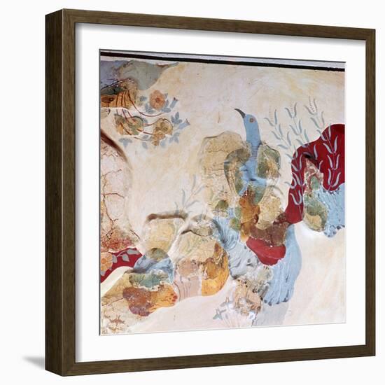 The 'Blue Bird' fresco from Knossos, 17th-14th century BC-Unknown-Framed Giclee Print