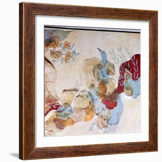 The 'Blue Bird' fresco from Knossos, 17th-14th century BC-Unknown-Framed Giclee Print