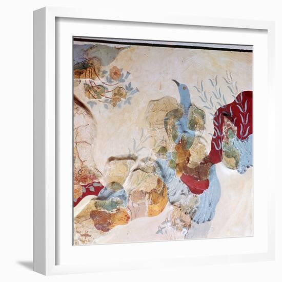 The 'Blue Bird' fresco from Knossos, 17th-14th century BC-Unknown-Framed Giclee Print