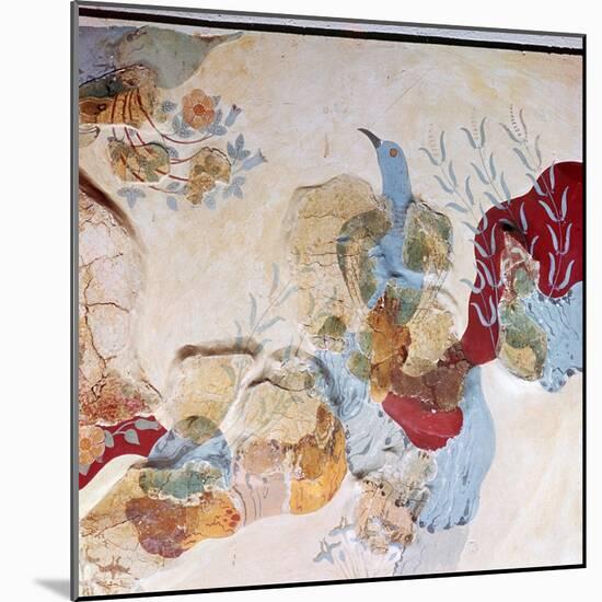 The 'Blue Bird' fresco from Knossos, 17th-14th century BC-Unknown-Mounted Giclee Print