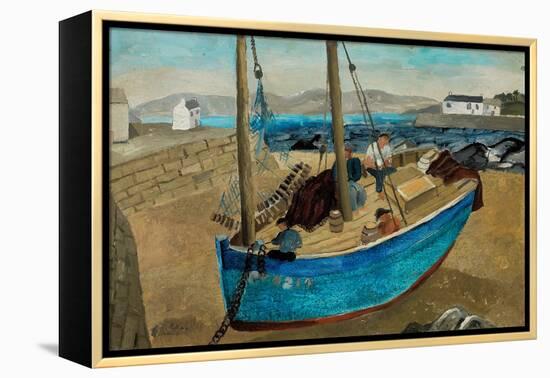 The Blue Boat, 1929 (Oil on Board)-Christopher Wood-Framed Premier Image Canvas