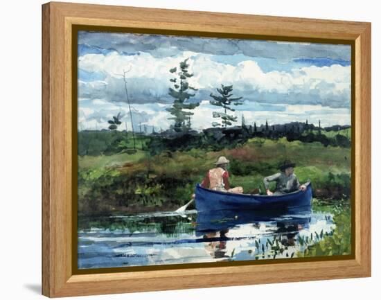 The Blue Boat-Winslow Homer-Framed Premier Image Canvas