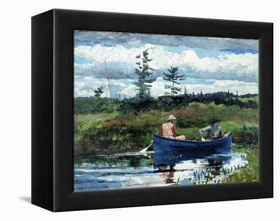 The Blue Boat-Winslow Homer-Framed Premier Image Canvas