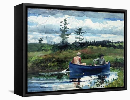 The Blue Boat-Winslow Homer-Framed Premier Image Canvas