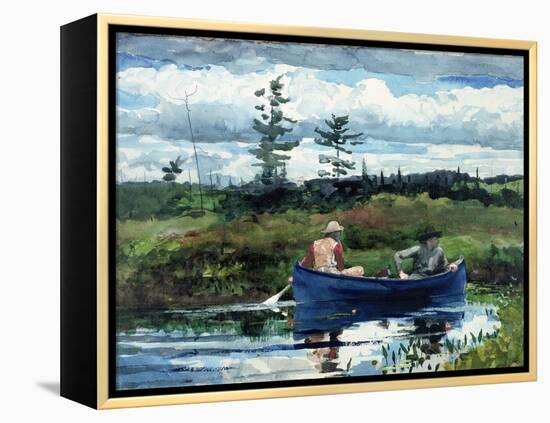 The Blue Boat-Winslow Homer-Framed Premier Image Canvas