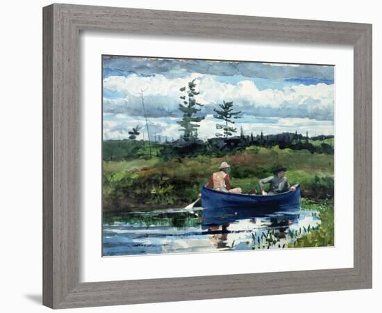 The Blue Boat-Winslow Homer-Framed Giclee Print