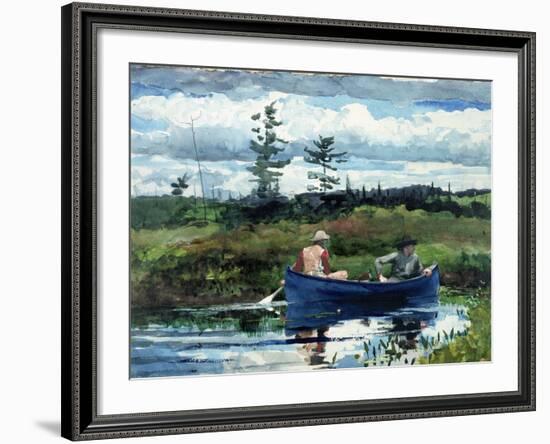 The Blue Boat-Winslow Homer-Framed Giclee Print