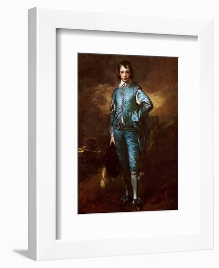 The Blue Boy-Thomas Gainsborough-Framed Art Print