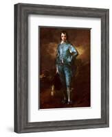 The Blue Boy-Thomas Gainsborough-Framed Art Print