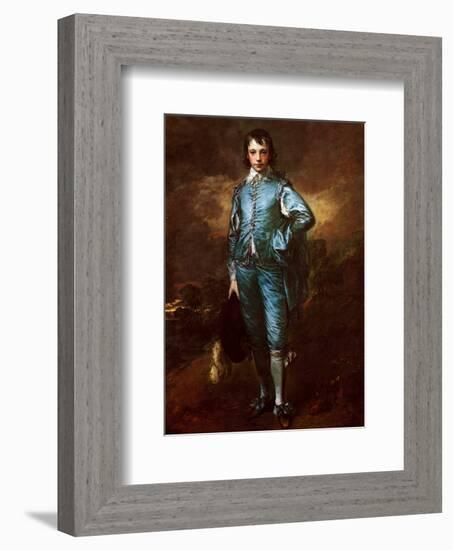 The Blue Boy-Thomas Gainsborough-Framed Art Print