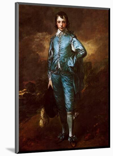 The Blue Boy-Thomas Gainsborough-Mounted Art Print