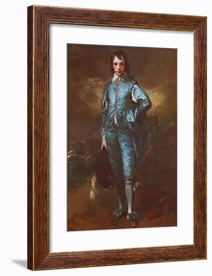 The Blue Boy-Thomas Gainsborough-Framed Art Print