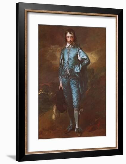 The Blue Boy-Thomas Gainsborough-Framed Art Print