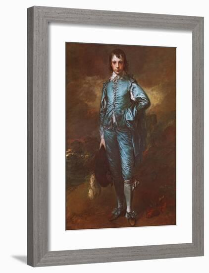 The Blue Boy-Thomas Gainsborough-Framed Art Print