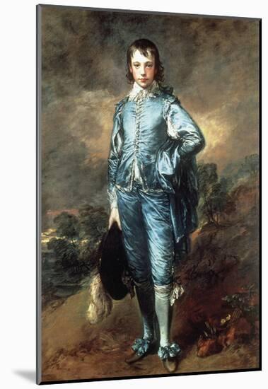 The Blue Boy-Thomas Gainsborough-Mounted Premium Giclee Print