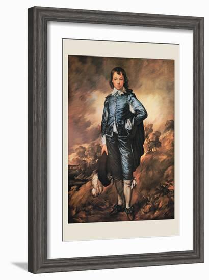 The Blue Boy-Thomas Gainsborough-Framed Art Print