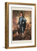 The Blue Boy-Thomas Gainsborough-Framed Art Print