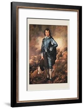 The Blue Boy-Thomas Gainsborough-Framed Art Print