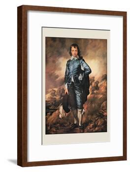 The Blue Boy-Thomas Gainsborough-Framed Art Print