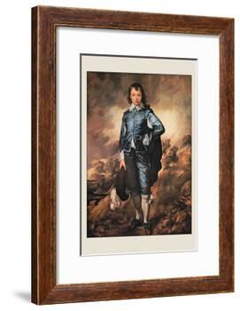 The Blue Boy-Thomas Gainsborough-Framed Art Print