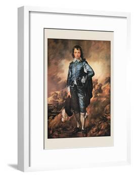 The Blue Boy-Thomas Gainsborough-Framed Art Print