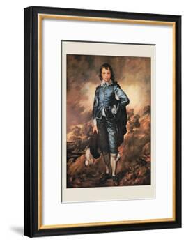 The Blue Boy-Thomas Gainsborough-Framed Art Print