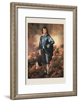 The Blue Boy-Thomas Gainsborough-Framed Art Print