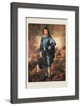 The Blue Boy-Thomas Gainsborough-Framed Art Print