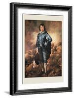 The Blue Boy-Thomas Gainsborough-Framed Art Print