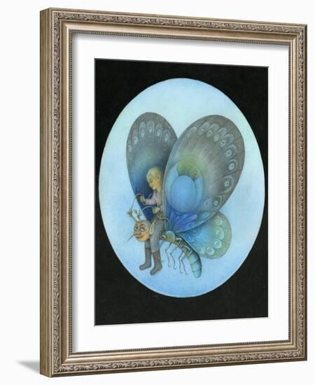 The Blue Butterfly-Wayne Anderson-Framed Giclee Print