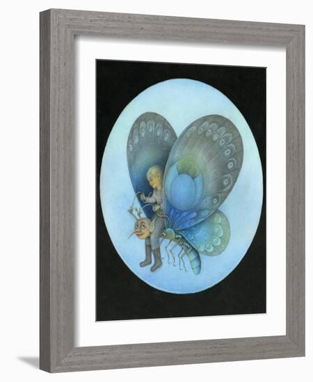 The Blue Butterfly-Wayne Anderson-Framed Giclee Print