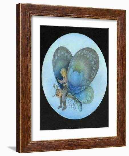 The Blue Butterfly-Wayne Anderson-Framed Giclee Print
