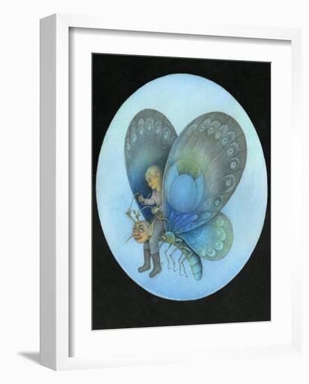 The Blue Butterfly-Wayne Anderson-Framed Giclee Print