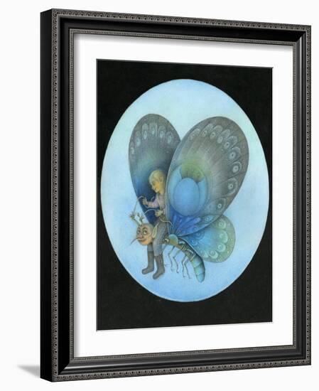 The Blue Butterfly-Wayne Anderson-Framed Giclee Print
