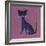 The Blue Cat, 1970s-George Adamson-Framed Giclee Print