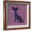 The Blue Cat, 1970s-George Adamson-Framed Giclee Print