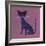 The Blue Cat, 1970s-George Adamson-Framed Giclee Print