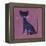 The Blue Cat, 1970s-George Adamson-Framed Premier Image Canvas